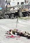 A dead Ukrainian soldier