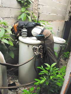 Security guard electrocuted on a transformer