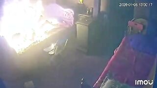 Sick Man Self Immolates In His Bed