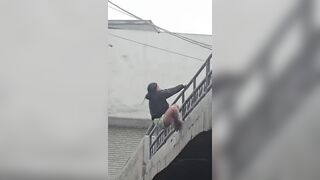 SHOCKING: Woman Falls From An Overpass And Gets Crushed By A Bus