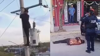 Cable Thief Falls Off Pole After Being Electrocuted