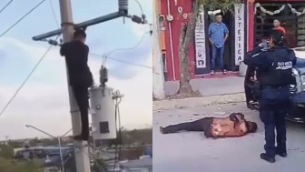 Cable Thief Falls Off Pole After Being Electrocuted