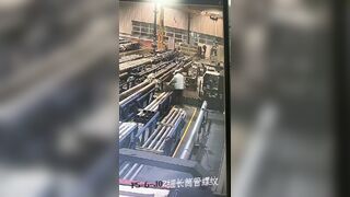 Deadly Factory Accident Caught On CCTV