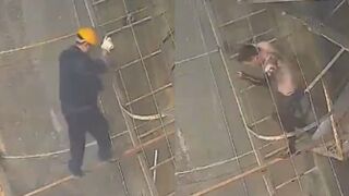 Worker Screams In Pain After Taking An Acid Bath