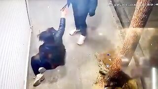 Masked Woman Attacked And Kidnapped By IRGC In Iran