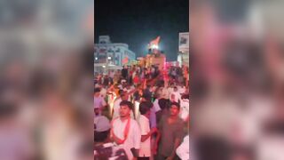 Man Holds His Guts After Being Injured By Firecracker During Celebration In India