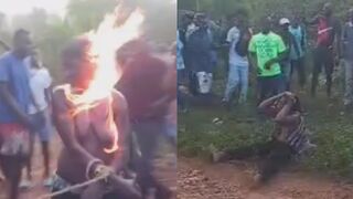 Thieves Set On Fire And Clubbed By Mob In Haiti