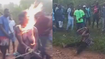 Thieves Set On Fire And Clubbed By Mob In Haiti