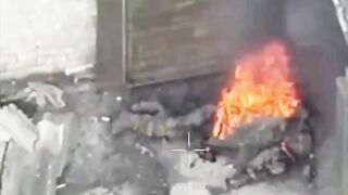 Russian military destroyed by UA drones
