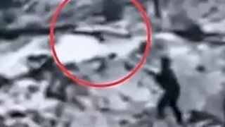 A soldier repelled a drone with the butt of his rifle, but...
