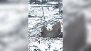 A soldier repelled a drone with the butt of his rifle, but...