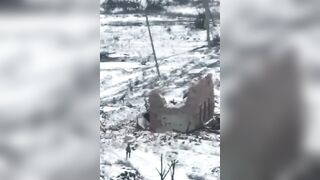 A soldier repelled a drone with the butt of his rifle, but...