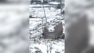 A soldier repelled a drone with the butt of his rifle, but...