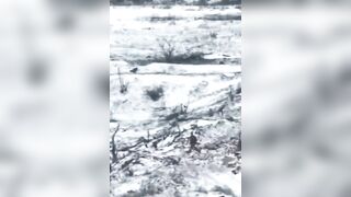 A soldier repelled a drone with the butt of his rifle, but...