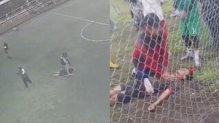 Assassins disguised as cops storm football pitch in Ecuador before executing 3 rivals