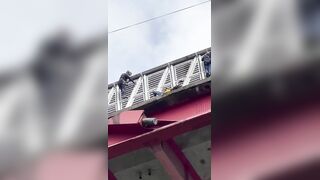 Man Falls From An Overpass In Front Of First Responders, Dies On Spot