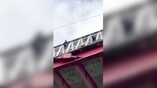 Man Falls From An Overpass In Front Of First Responders, Dies On Spot