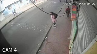Poor Pedstrian Gets Head Crushed In A Second