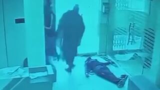 Security Guard Shot Dead During A BankRobbery In Pakistan