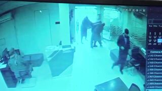 Security Guard Shot Dead During A BankRobbery In Pakistan