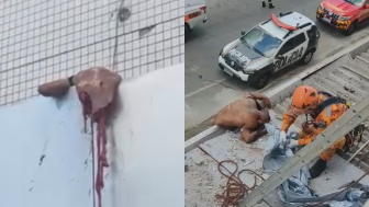 Man Ripped In Halves After Jumping From A Tall Building In Rio