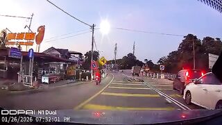 Dashcam Captures Instant Death Of A Motorcyclist