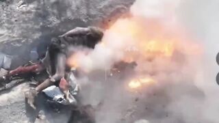Brutal burning of UA soldier alive