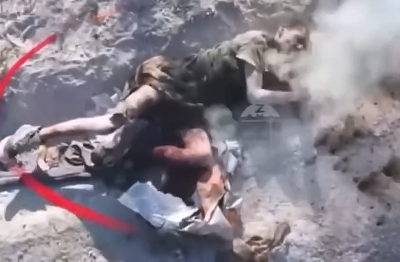 Brutal burning of UA soldier alive