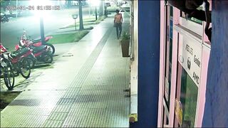 A Mentally Ill Man Brutally Assaulted and Knocked Out a Father who was Carrying His D