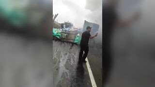 Terrible Aftermath Of Deadly Crash On Pan-American Highway