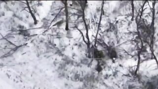 A swarm of Russian drones stood in their way.