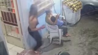 Woman Holding Son Gets Stabbed To Death By Her GF