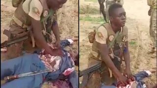 Rival butchered by militia member