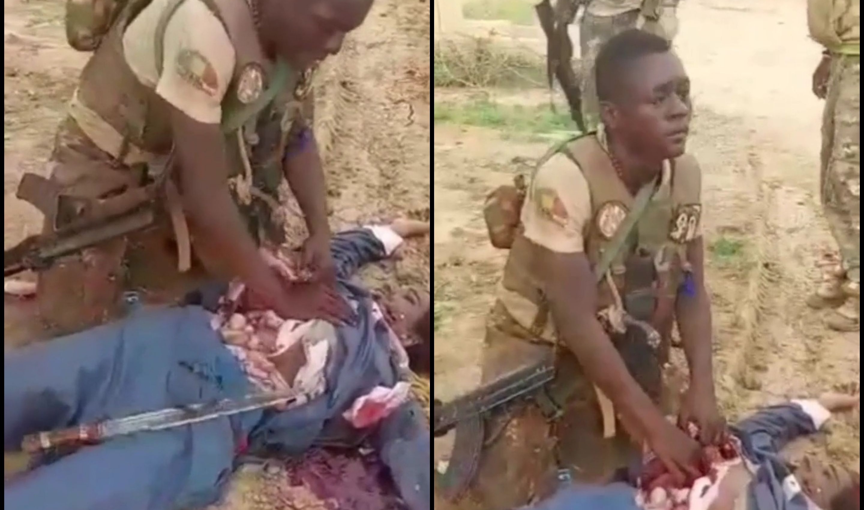 Rival butchered by militia member