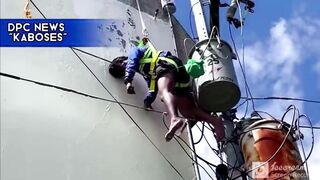 Painter electrocuted