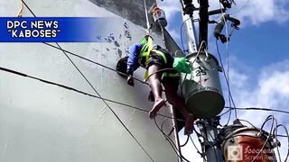 Painter electrocuted