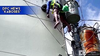 Painter electrocuted