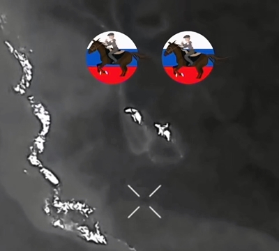 UA Drone vs Russians on Horseback