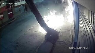 Extortionist Trying To Set Motorcycle Shop Ablaze Catches Fire