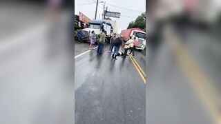 Truck Takes Out Two Motorcyclist Killing One
