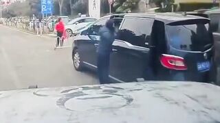 The rude bitch was punished