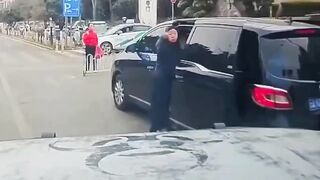 The rude bitch was punished