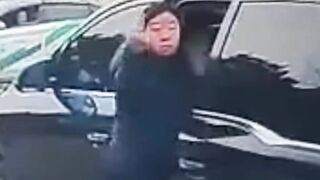 The rude bitch was punished