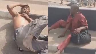 Bandits Caught And Beaten By Mob In Nigeria