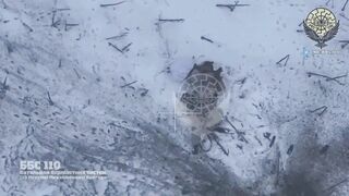 Ukrainian 110th Mechanized Brigade's UAV Battalion took out Russian soldiers