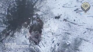 Ukrainian 110th Mechanized Brigade's UAV Battalion took out Russian soldiers