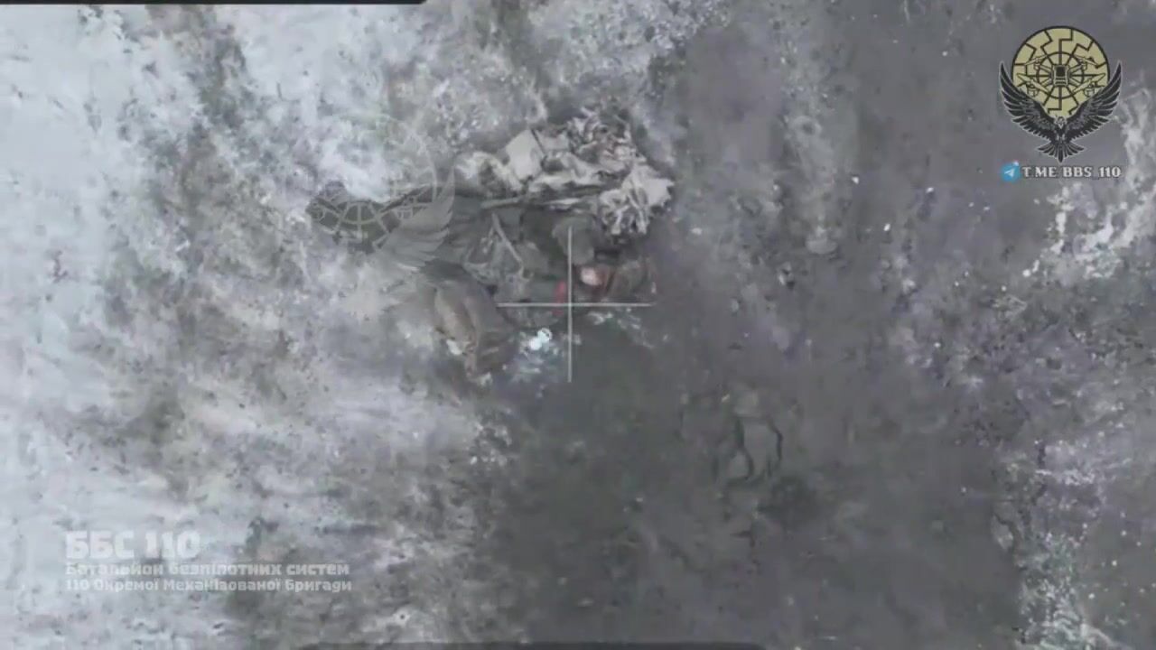 Ukrainian 110th Mechanized Brigade's UAV Battalion took out Russian soldiers