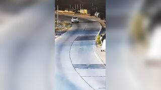 Good Samaritan Rams Motorcycle Thief {CCTV & Aftermath}