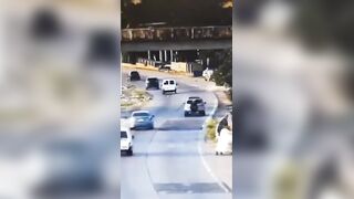 Good Samaritan Rams Motorcycle Thief {CCTV & Aftermath}