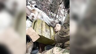 The aftermath of the raid by the UA sabotage and reconnaissance group